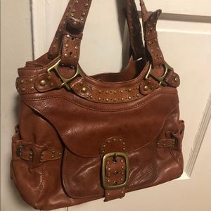 Kooba leather handbag with gold detailing